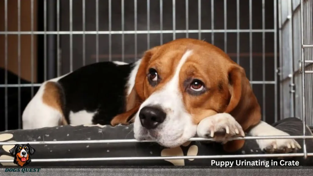 Puppy Urinating in Crate