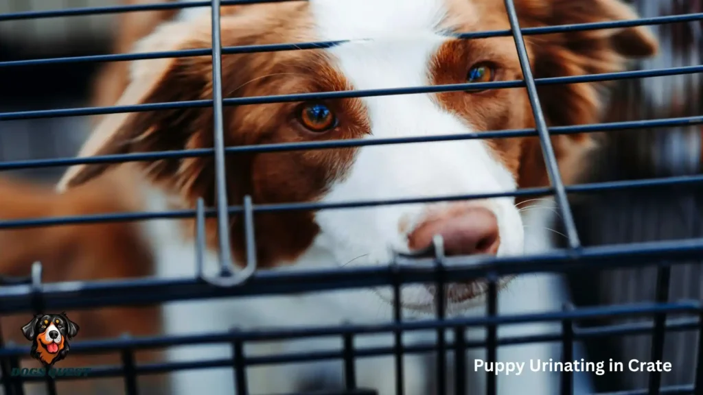 Puppy Urinating in Crate